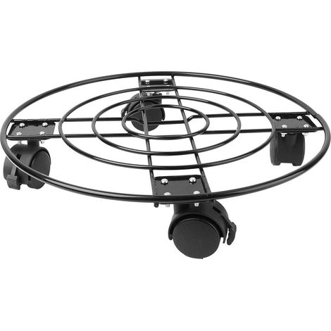 runder Pflanzenständer aus Eisen 33 cm mit feststellbaren
