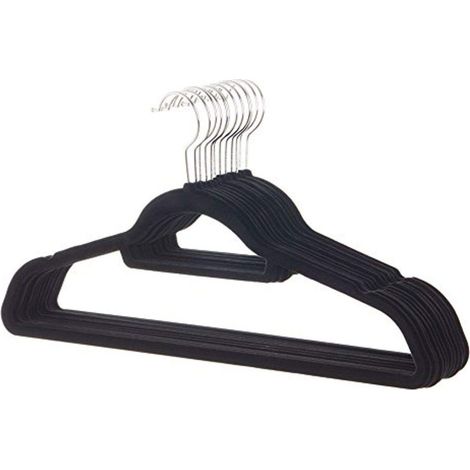 TrAdE Shop Traesio - Set 6 Pezzi Gruccia Grucce In Velluto Appendi Abiti Camicie Vestiti Salvaspazio -