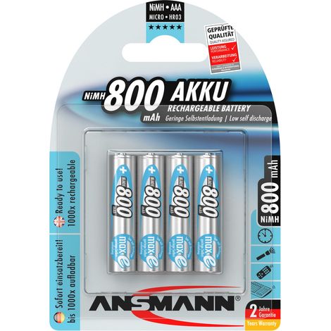 Ansmann Akku-5035042, Unisex – Adulti Batteria-2029113900 Batteria, Multicolore, One Size, Taglia unica