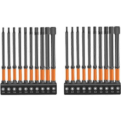 Impact Sechskant-Bit-Set (metrisch & SAE)