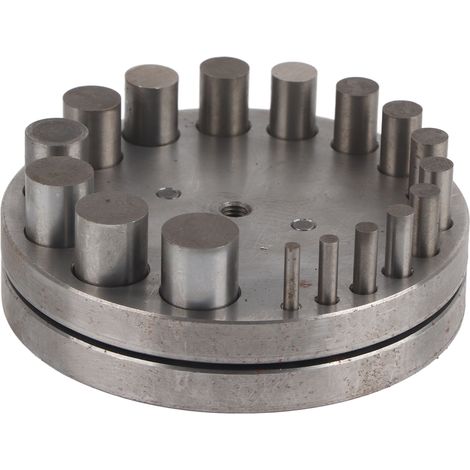 Ensemble de poinçons ronds en acier professionnel pour la fabrication de bijoux et le formage de métal (1/5)