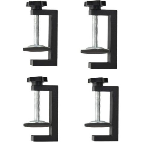 Pinces G pour le travail du bois, pinces à bois à vis réglables, ensemble de mini pinces en C robustes pour le travail du bois, pince de bureau universelle avec mâchoire large stable pour la (1/4)