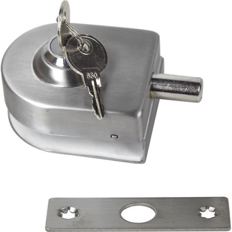 RHG Verrou de porte en verre - Loquet de verrouillage de porte en verre en acier inoxydable pour accessoires de salle de bain (1/5)