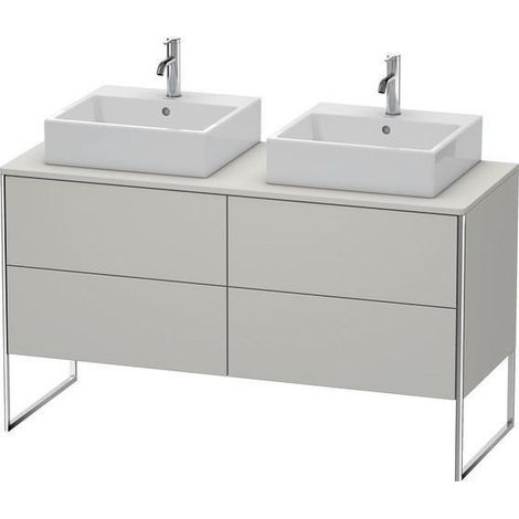 Duravit XSquare Meuble sous-vasque sur console au sol, pour deux