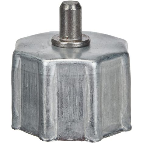 Capuchon pour rouleau octogonal 60 mm en acier galvanise' Accessoire de rechange pour volet roulant   12 mm