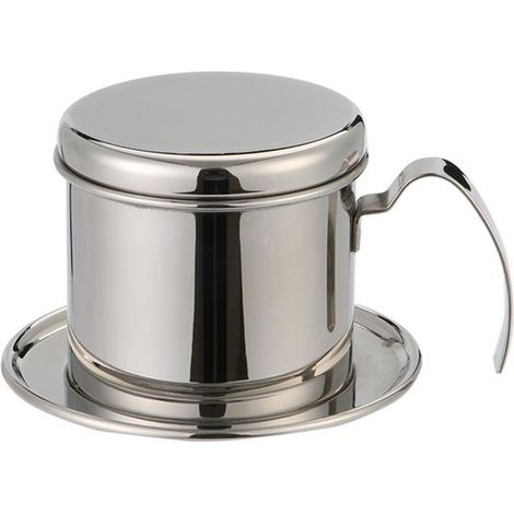 Kaffeefilterbecher aus Edelstahl für vietnamesische Kaffeespezialitäten – Filterkaffeemaschine – mit Griff (1/5)