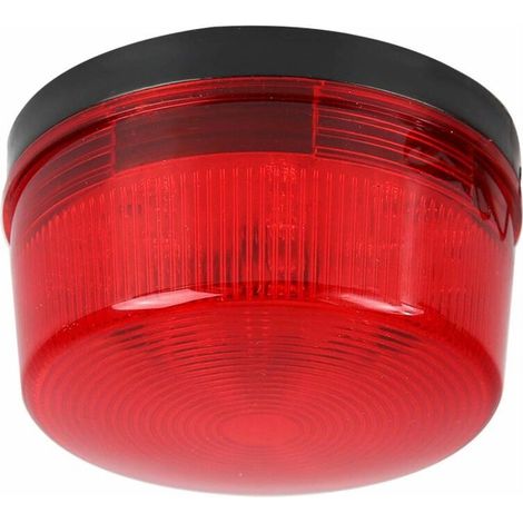 Hochleistungs-Warnleuchte mit 15 roten LEDs, rot blinkend, für den Einsatz als Warnleuchte im Innenbereich oder als Dekorationsobjekt (24 V). (1/5)