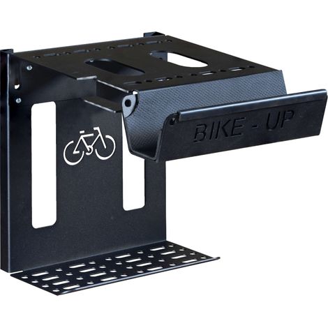 Porte-vélo mural BikeUp, support de rangement pour vélo, fixation murale noir - THIRARD (1/4)