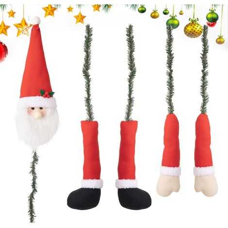 Décorations de de sapin de Noël, Hugger avec chapeau, décoration et  amusante pour les fêtes, décoration festive pour sapin de Noël (1/5)