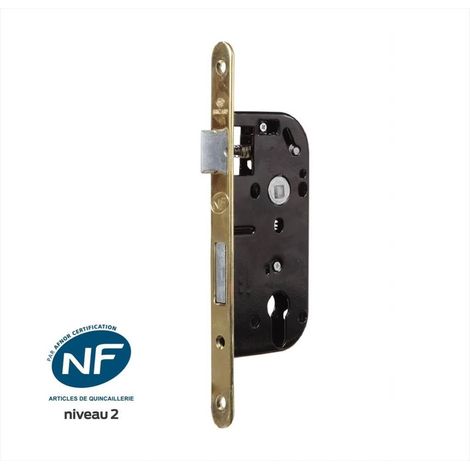 BRICARD Serrure encastrée BRICARD, certifiée NF, pour cylindre, axe 40 mm (1/2)