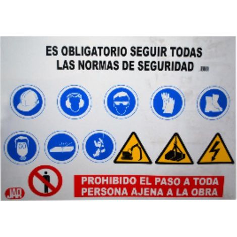 FPLUS cartel 100x70 combinado horiz. , Cartel obra informativo.