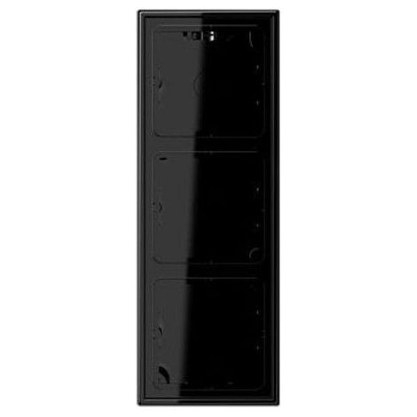 Jung Capuchon en saillie triple, LS CUBE, duroplastique, noir, montage vertical et horizontal LS 583 A SW