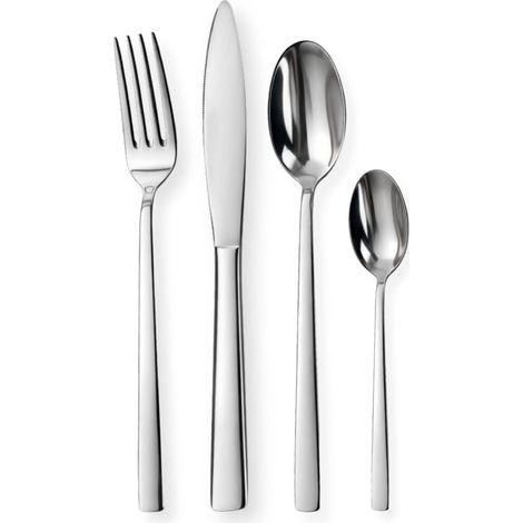 Set da 48 Posate in Acciaio Inox - Design moderno e finitura lucida, Lavabili in Lavastoviglie - Servizio per 12 persone (1/5)