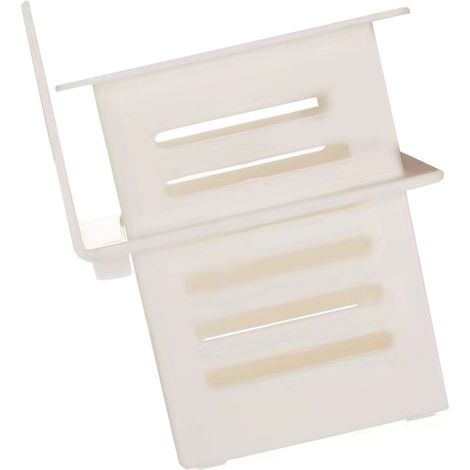 Étagère égouttoir pour salle de bain/cuisine, en plastique adhésif imperméable, petit panier à baguettes mural blanc