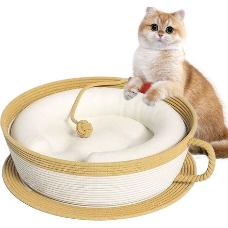 Nid pour ChatTapis Griffoir Forme Tasse Caf Lit en Corde De (1/5)
