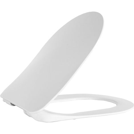 Creavit Plat Abattant wc Wc - duroplast - softclose - quick release - Inox Charnières - Blanc