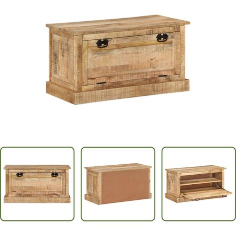Rangement de chaussures - Banc de rangement de chaussures 85x40x45 cm Bois de manguier (1/5)