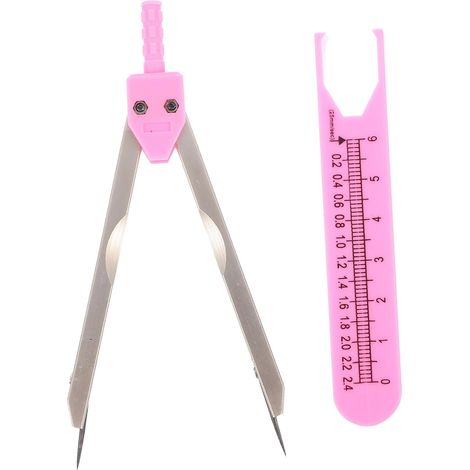 Pied à coulisse en plastique avec vis et capuchon de protection (1/5)