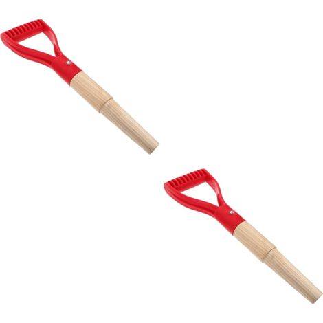 2 Pièces Manche De Pelle De Jardin Remplacement pour Creuser Pique Fourches Manche Poignée De Neige Fournitures De Jardinage Remplacement De La Poignée De Préhension Plastique (1/5)