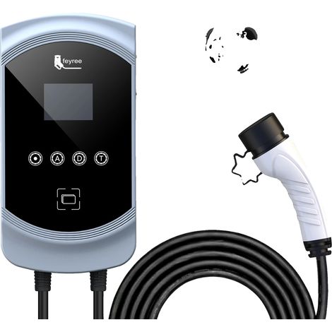 Cargador para vehículos eléctricos, opciones de potencia 7,6 kW / 11 kW / 22 kW, control mediante aplicación inteligente. (1/2)