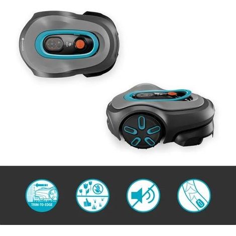 Gardena smart SILENO max cortacésped gris turquesa 16 cm (1/3)