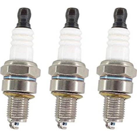 Lot de 3 bougies d'allumage pour Stihl FS40 FS50 FS56 FS87 FS90 FS100 FS110 FS90R FS100R FS130 FS310 BR600 KM56 KM100 Débroussailleuse NGK 3365, CMR6H (1/2)