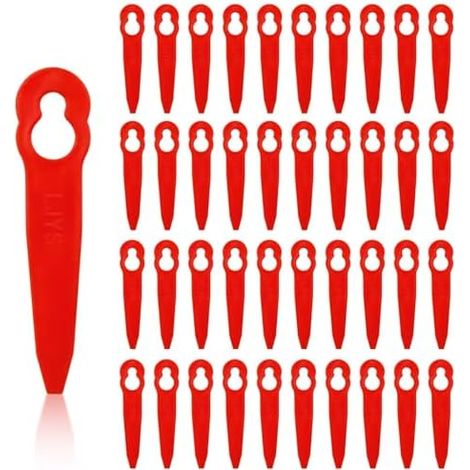 60 Lames pour Débroussailleuse, en Plastique , de Rechange Nylon Durables, Accessoire Lot Pièces -