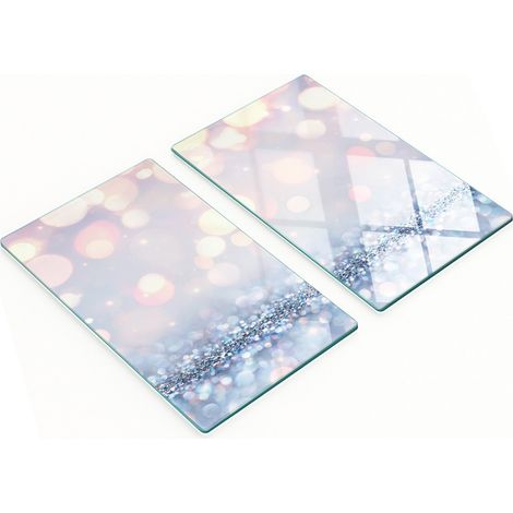 Dekorative Glas-Küchenschneidebretter mit glänzendem Muster, 2 x 30 x 52 cm (1/5)
