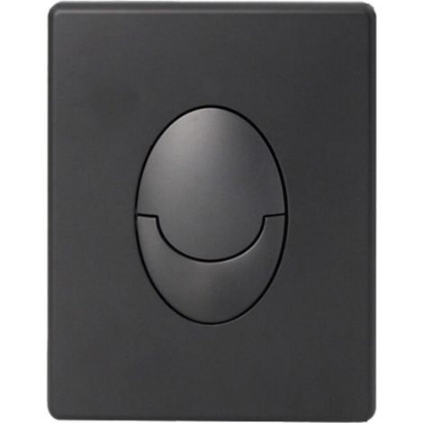 Panneau de réservoir pour chasse d'eau SkateAir - Plaque d'actionnement, 2 chasses, noir mat/noir mat 38505KF0 (1/4)