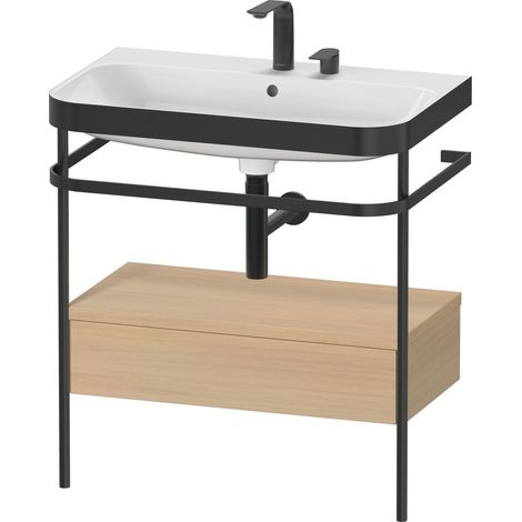 Set Duravit Happy D.2 Plus con consola metálica y cajón,