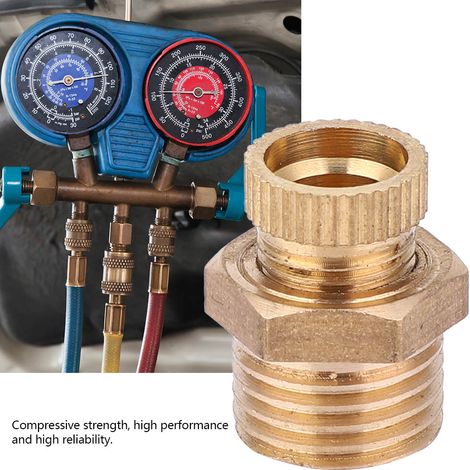 Kit de remplacement de 5 vannes de purge d'eau rondes en laiton pour compresseur d'air G1/4 (1/5)