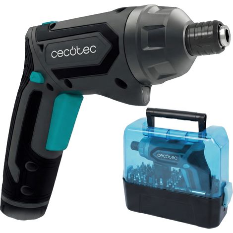 Cecotec Destornillador Eléctrico a Batería - 49 Puntas - Precisión - PowerGyro 4000 Clear. 4V 1500mAh, Convertible 2in1, 200rpm (1/3)
