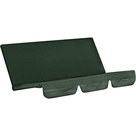 Housse de remplacement pour balançoire de jardin, 150x50x10cm, imperméable, résistante à l'usure, verte (1/4)