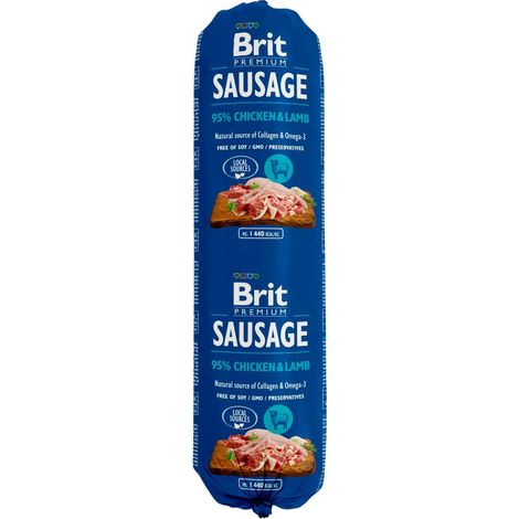 BRIT PREMIUM BY NATURE SAUCISSE POULET & AGNEAU 800 G