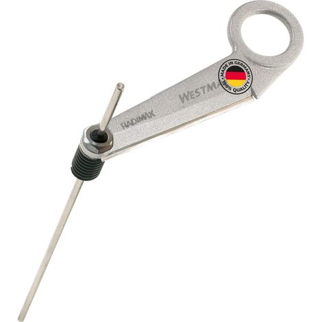 Westmark Taglierina per ravanelli/spirale con asta di centraggio lunga, lunghezza: 24 cm, lama in acciaio inox/alluminio, argento/grigio, 51302260 (1/5)