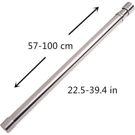 Barre de penderie extensible, tringle en acier inoxydable avec embouts 56-100CM (1/4)