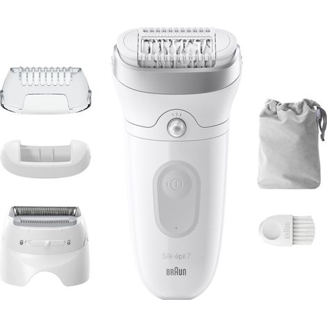 Braun Silk-épil 7 7-041 Eoilatore Elettrico Donna, Grigio, Bianco (1/5)