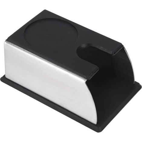 Tamperhalter – Stationsmatte – Kaffeezubereitung – Rutschfest – 15 x 10 x 7 cm – Schwarz (1/5)