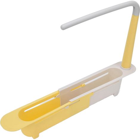 1 Support Rangement évier Extensible PP Grande Capacité Drainage Noir pour Cuisine (1/5)