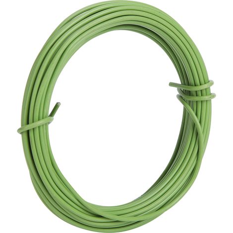 Grüne 10-Meter-Packung kunststoffummantelter Metalldraht für Gartenarbeit, Heimwerkerprojekte, flexible Pflanzenstützen und Pflanzenpfähle (1/5)