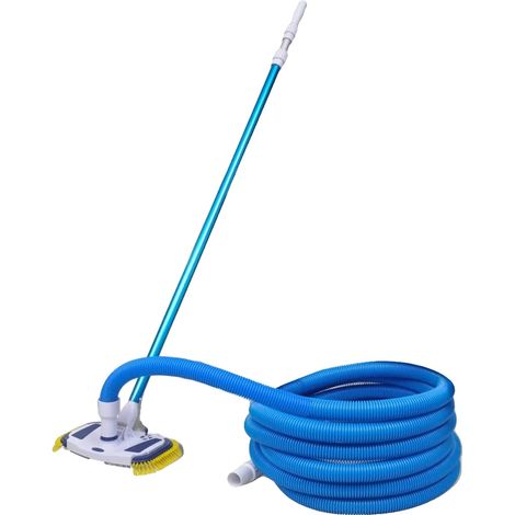Aspirateur de piscine, Manche télescopique, Matériau durable, vert armée (1/2)