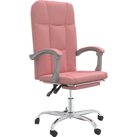 Maison Exclusive - Silla de oficina reclinable cuero sintético ro (1/5)
