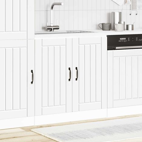 vidaXL Sink Base Cabinet "Lucca" White Engineered Wood (1/5)