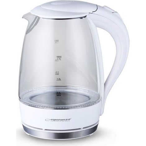 Esperanza EKK011W Transparente Wasserkocher 1,7L (1/5)