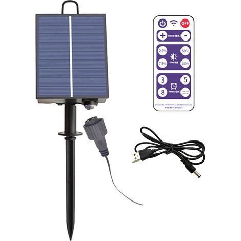Automatic waterproof solar string light control box, adjustable brightness, solar string light, circuit board, flat pressure output, 3V (1/4)