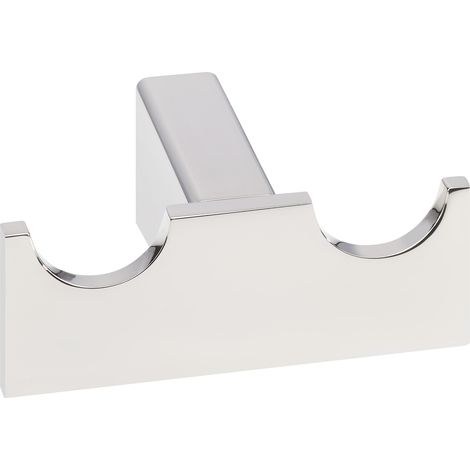 Handtuchhaken BOSTON Länge 76 mm x Höhe 30 mm x Tiefe 55 mm Edelstahl poliert Wandhaken für 2 Handtücher Badhaken Wandmontage Schrankmontage von SOTECH (1/4)