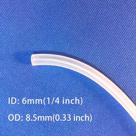 Tuyau en PVC (6 mm - 8 m / 26,25 pi) pour pompe à eau, flexible et durable, idéal pour l'irrigation d'aquariums, de laboratoires et de jardins. (1/5)