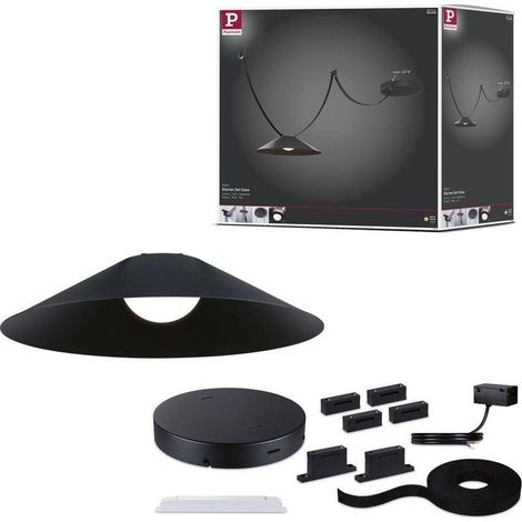 Paulmann Uline Cone lampe noir design moderne