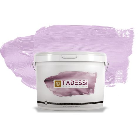 TADESSI Color Vista Wandfarbe Pastellviolett - Fliederhell - Matte Dispersionsfarbe - Innenfarbe für Wand und Decke