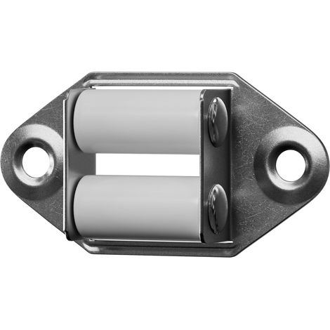 Guide de sangle pour volet roulant [1 pièce] – Deux roulettes de guidage – Passage de sangle en métal solide – Pour sangle de volet roulant de 23 mm – Pour enrouleur de sangle pour volets (1/5)